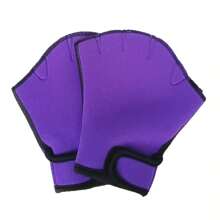 1 par de guantes para deportes acuáticos, guantes de natación de tela de malla transpirable con buena costura, duraderos y resistentes a la decoloración, adecuados para hombres y mujeres adultos para ejercicios y entrenamiento en el agua