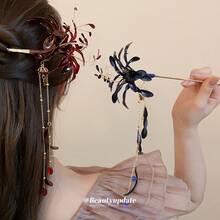 Hair Pins - 紅色 - 查看 2