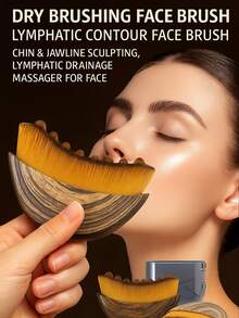 2pcs Lymphatic Drainage Massage Brush For Face And Body, Ergonomic Design To Contour Face And Jawline, Reduce Swelling And Fatigue - Multicolor - View 10