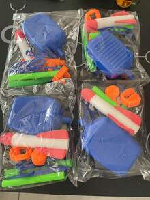 2025 新品 - 儿童火箭发射器玩具 - 连续射击设计，配有 1 个发射器和 3 个泡沫火箭 - 适合互动游戏 - 儿童娱乐玩具 - 室内外玩具 - 生日礼物 - 复活节礼物 - 节日礼物 - 完美礼物 - 彩色 - 查看 9