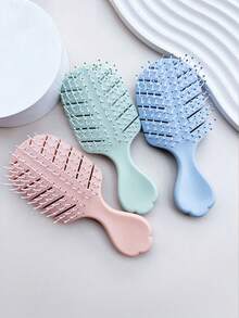 1 pieza/2 piezas Peine de masaje portátil antiestático para un fácil peinado durante los viajes y el regreso a clases