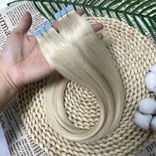Mini Tape In Human Hair Extensions Machine Remy Skin Weft Tape Hair Natural Black Brown Blonde Tape Ons