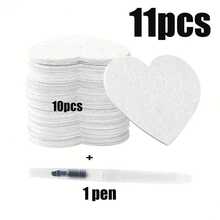 6/11/21 件 3D 海绵画板，带注水刷 - 蓬松纹理艺术纸、DIY 绘画工具、创意设计装饰纸、适用于圣诞礼物、手工艺品、纹理绘画、DIY 项目、增强艺术体验、理想的礼物选择、激发创造力 - 彩色 - 查看 8