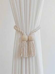 2 Pcs Strong Magnetic Curtain Tiebacks Curtain Holdbacks Outdoor Curtain Tiebacks Hand Woven Tie Backs Drapery Holdbacks Curtain Ties For Drapes