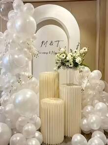 20/50个珍珠白气球套装，浪漫奢华高端，适用于生日、婚礼、情人节、万圣节、圣诞节、新年、开幕式、毕业季、家居装饰、气球布置、气球派对 - 白色 - 查看 7