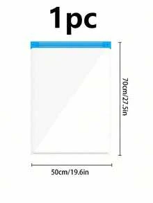 1 Pc Portable Travel Vacuum Compression Bag, Large Capacity PVC Vacuum Storage Bag, Space Saving Garment Bag For Clothes, Bedding, Shoes, Carpets, Pillows, Suitable For School, Home, Dorm, Business Travel, Vacation, Wardrobe - Multicolor - View 15