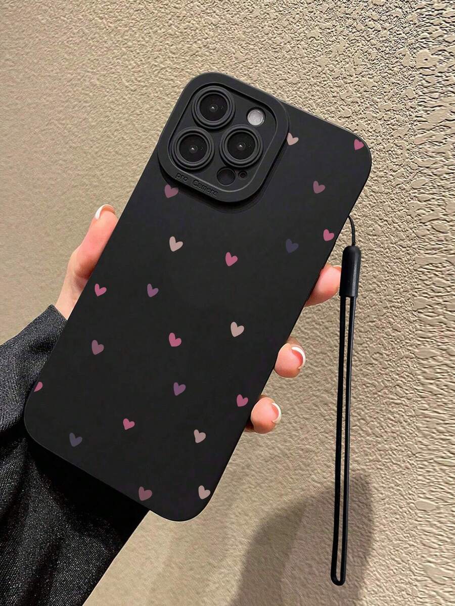 Ốp lưng điện thoại chống sốc dày dặn, họa tiết trái tim, có dây đeo trang trí, tương thích với iPhone 15 XR/7/8, 15 Pro Max/12 Pro Max/13 Pro Max/14 Pro Max, 13 14 11 12p14, P11 Soft Shell P12 Anti-Drop XS.XR/78P.78GES2, áp dụng cho A134G A22 A21S A514G A52 S22 ULTRA A335G, A34 A35, tương thích với Redmi 10, Redmi Note 114G, Redmi 11 Lite A53tpuA14/A23/S23ULTRA S24 A14 A15 S23 A73, chống nước và chống trầy xước. Phiên bản quốc tế, không phải phiên bản nội địa. - Nhiều màu - Xem 1