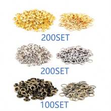 1003Pcs Grommet Tool Kit 1 4 Inch 6mm Inside Grommet Eyelet Pliers Kit With 1000 Metal Eyelets With Washers For Fabric Leather Belt Shoes Clothes Give Her A Gift - As Pic - View 2