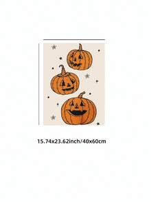 1 件可爱的万圣节南瓜墙艺术时尚恐怖海报与异想天开的鬼魂印花，无框帆布装饰适用于女孩房间/宿舍/派对，可爱礼物和季节性装饰（秋收墙印返校）万圣节装饰圣诞节装饰感恩节婚礼家居装饰家居装饰秋季装饰秋季装饰生日装饰礼品派对用品室内节日装饰墙面装饰万圣节装饰品