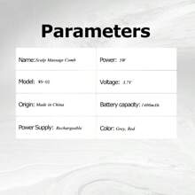 Elektrischer Kopfmassagekamm mit Abdeckung, tragbarer Kopfmassager mit 3 Modi, Haar- und Kopfhautpflege, geeignet für Zuhause und Reisen