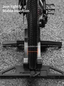 TOSUOD TOSUOD Regulowany stojak na rowery - Czarny uchwyt do parkowania rowerów szosowych i górskich z bezpieczną podstawą podłogową, ergonomiczny design ułatwiający przechowywanie i eksponowanie, akcesoria do parkowania rowerów | Nowoczesny stojak na rowery | Wytrzymały polipropylen