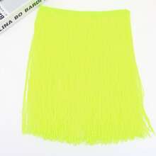 1码流苏花边蕾丝用于缝纫配件30厘米宽装饰流苏拉丁舞服装流苏DIY服装用品艺术工艺品家居花园 - 多色 - 查看 19