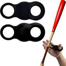 2 Peças Protetor de Dedo de Beisebol, Protetor de Polegar de Silicone para Treinamento de Rebatida, Suporte para Dedo Respirável Antiderrapante para Arremesso e Rebatida, Preto, Equipamento de Treinamento de Beisebol