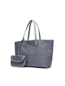 女士时尚新款简约托特包套装，单肩包，大容量手提包，多功能女士手提包，钱包，学生单肩包