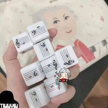 2 件套音乐谱号和音符骰子，有趣的符号学习工具，有助于学习音乐理论 - 五線譜骰子2個裝 - 查看 5