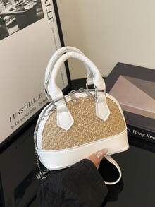 Women's Shell Quilted Handbag - White - View 1