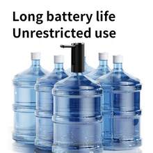 Water Bottle Pump Dispenser: Electric Water Dispenser Pump For Bottled Water Foldable Drinking Water Pump USB-Charing Water Bottle Dispenser Automatic Water Gallon Pump - Black - View 8