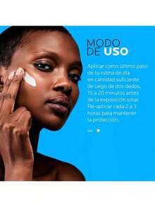 Anthelios toque seco vegano libre de aceites y fragancias 50ml protector solar SPF 50+ facial textura ligera acabado mate fórmula dermatológica apta piel sensible uso diario - Blanco - Ver 5