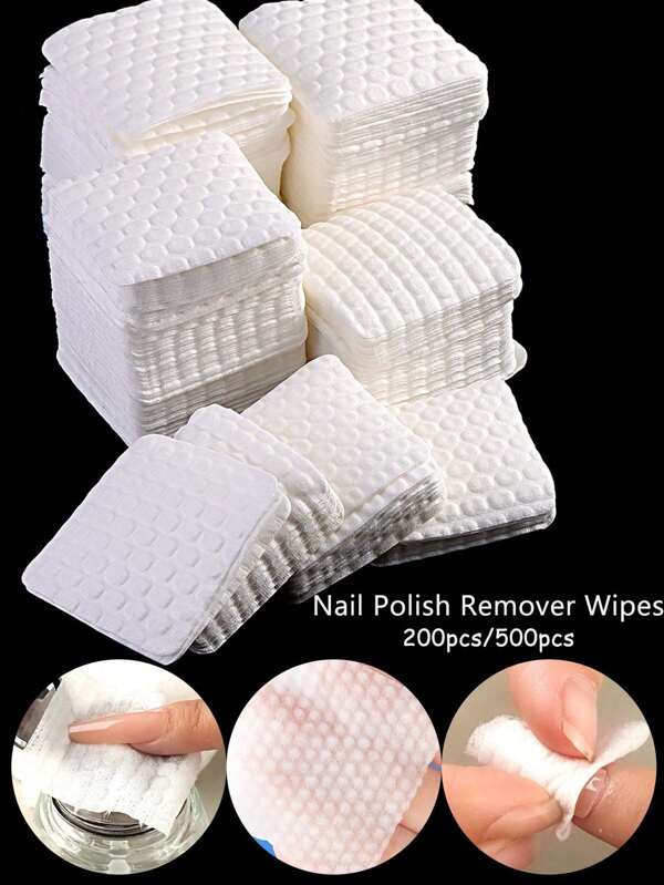 2000 Pcs Super Absorbent Tampons For Gel Nail Polish, Makeup Remover, Mascara Solvent And Skin Care. Soft And Clean Nail Tampons.