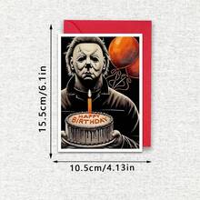 Inspirierte Horrorfreunde Geburtstagskarte, perfekt für Halloween, Weihnachten, Gruselgrußkarte, Freundschaftskarte, einzigartiges Geschenk für Freunde, Familie und Geliebte