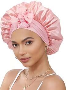 1pc Luxurious Satin & Silk Bonnet For Sleeping - Adjustable Comfort Fit With Tie Band - Unisex Night Hair Protection For Men & Women Home Bathroom Decor Summer Bonnet Queen Silk Bonnet Satin Bonnet Hair Bonnet For Sleeping Braid Bonnet Adjustable Bonnet Tie Bonnet Night Cap Sleep Bonnet For Women Curly Hair Travel Essentials Travel Accessories Vacation Holiday Back To School