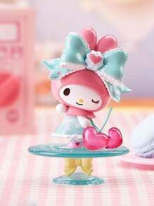 Sanrio 1pc Sanrio My Melody Afternoon Tea Series Blind Box Collectible Figurine, Cute Desk Decor, Perfect Gift For Girls,School Supplies,Back To School