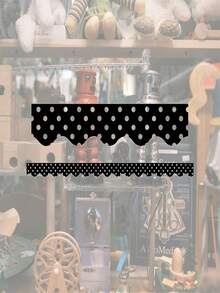 212 Main TCR4671-6 Black Mini Polka Dots Border Trim - Pack Of 6 - 彩色 - 查看 1