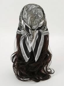 1pc Paisley Printed Bandana Headband Handbag Decoration Silk Square Scarf Suitable For Daily Use Bandana,Hair Band,Head Band Ideal For Dressing Up Your Look