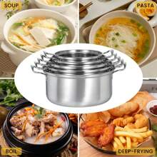 15-Piece Stainless Steel Induction Cookware Set With Visual Lid, Stock Pot, Dishwasher Safe Pot, Scale, Glass Lid For Soups, Pasta, Stews, Boiling And Simmering Deep Cookware Kitchen Utensils Outdoor General Holiday Gifts