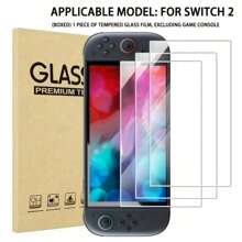 Boxed - For Switch 2 Screen Protector Tempered Glass For Switch 2, Transparent HD Clear Anti-Scratch Screen Protector Compatible Applicable Model: For Switch 2