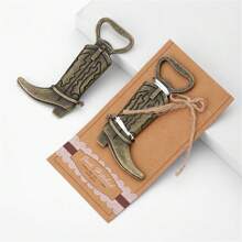 1 pezzo Apribottiglie a forma di stivale dorato, accessorio bar creativo per festival, matrimoni, feste, birra, lattine
