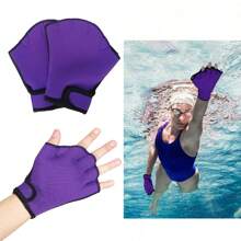 1 par de guantes para deportes acuáticos, guantes de natación de tela de malla transpirable con buena costura, duraderos y resistentes a la decoloración, adecuados para hombres y mujeres adultos para ejercicios y entrenamiento en el agua