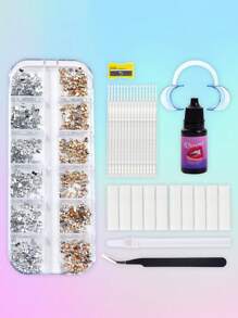 novani Kit de 12 rejillas de resina joya dental DIY con kit de joyas de moda para iniciarse en las joyas dentales