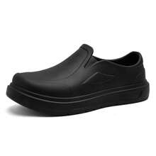 Men EVA Chef Shoes Lightweight Work Shoes Waterproof Slip On Nursing Shoes Oil-Proof Garden Shoes Non Slip For Kitchen