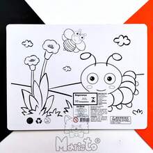 Quebra-cabeça Alfabeto -OU- Números 70pçs com Desenho para Colorir