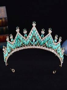 1 Peça Coroa Elegante e Cintilante, Adequada Para Adolescentes e Mulheres, Para Usar em Festas e Decoração