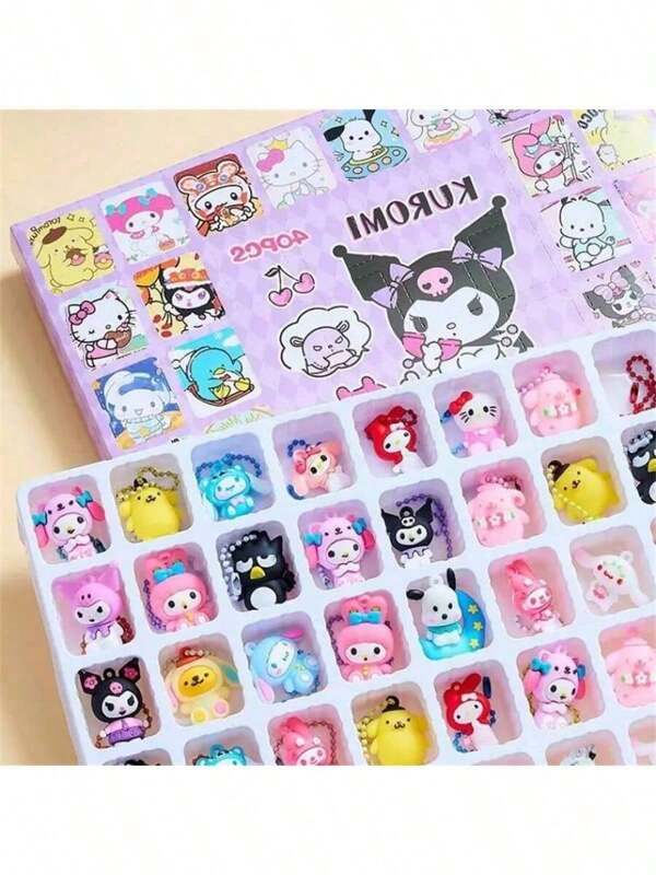 Sanrio (Authorized) 40 Sanrio Hello Kitty Mystery Box Blind Boxes - Fun Set, Perfect Party Gift And Home Decoration Ideal Choice, Best Gift Birthday Graduation Gift School Decor School Surprise Dormitory Decor Back To School