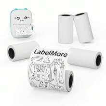 57毫米迷你不干胶打印纸透明热敏纸兼容X5 C9 A31用于备忘录日记本便签图像地址条码