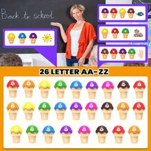 儿童冰淇淋计数和颜色分类套装堆叠玩具、ABC 学习套装、数字数学游戏学习玩具礼物、学龄前幼儿园学习活动精细运动技能玩具