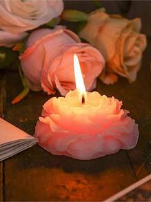 1 pièce Bougie façonnée en forme florale, bougie à la cire de soja d'esthétique botanique, bougie minimaliste faite main, décor adapté pour la maison, le spa, le yoga, l'anniversaire, le mariage, les cadeaux de fête, l'art, le blanc, la décoration de la chambre, le cadeau de remise des diplômes