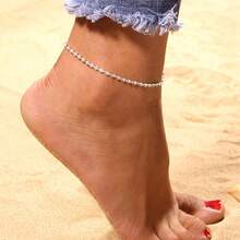 Twisted Anklet Simple Sparkling Anklet Layered Anklet Gold Anklets For Women Beach Anklet Ankle Bracelet Boho Anklet Foot JewelryMother's Day Summer Jewelry Gift - Gold - View 5