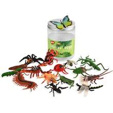 12 piezas de insectos realistas, modelos para niños - juguetes de ciencia biológica para niños, regalo - abejas, murciélagos. Moscas de ciempiés. Cucarachas. Escarabajos de la Mierga de Araña. Mariquita. etc.¡Top de Temporada - 1 - Ver 8