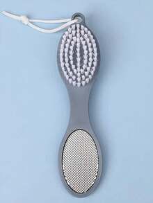 1 件装 4 合 1 多功能足部皮肤锉刀脚跟去角质老茧去除足部摩擦板手足护理工具带足刷、浮石、足锉和砂纸适用于家庭足部护理 - 彩色 - 查看 13