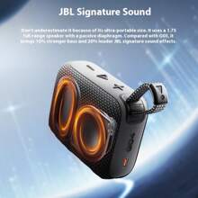 JBL Altavoz Bluetooth JBL Go 4 - Ultra portátil, resistente al agua y al polvo, gran sonido profesional con graves potentes, batería incorporada de 7 horas, fabricado en parte con materiales