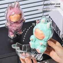 1pc For Labubu; Display Box; Transparent Protective Storage Box; Backpack Hanging Ornament; Labubu Protective Shell Compatible With Labubu