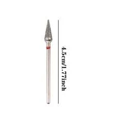 Set de 2 brocas para taladro de uñas para pulir, fresar, eliminar rebabas, equipos giratorios de molienda de gel y accesorios