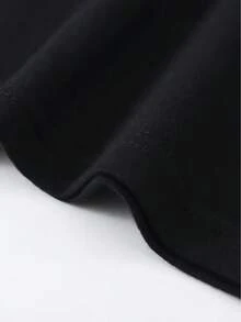 Front Le Monde Chico Album PNL Pattern Print Round Neck Short Sleeve T-Shirt Top Comfortable Breathable Fabric Casual Sports Style Men's 100% Cotton Streetwear T-Shirt (Choose A Larger Size For A Loose Fit) - 黑色 - 查看 2