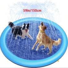 1pc Extra Large Dog Pool Splash Pad - Heavy Duty PVC Pet SwimmingPool Heavy Duty Outdoor Wading Pool With Anti-Slip Design|Summer Pet Bathing & Summer Swimming Pool Play Essential - Multicolor - View 10