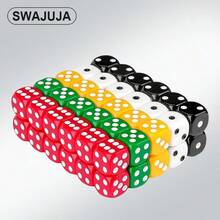 SWAJUJA 60 Pieces Colored Dice, 6 Sided Dice For Board Games, 14mm Bulk Dice For Math Learning, Dice For Classroom - Multicolor - View 1