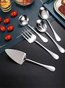 Set di posate in acciaio inossidabile 304 personalizzabile, composto da 5 pezzi tra cui coltello, forchetta, cucchiaio, cucchiaino da tè - ideale per uso quotidiano e occasioni speciali, regalo perfetto per compleanni o celebrazioni personali, stoviglie per occasioni speciali | Articoli personalizzabili | Posate, forniture scolastiche